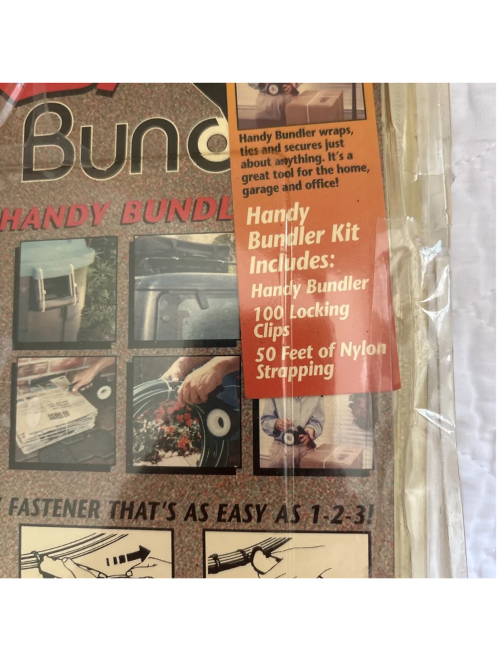 A Used Handy Bundler Still In Packaging Thousands Of Uses Seen On TV